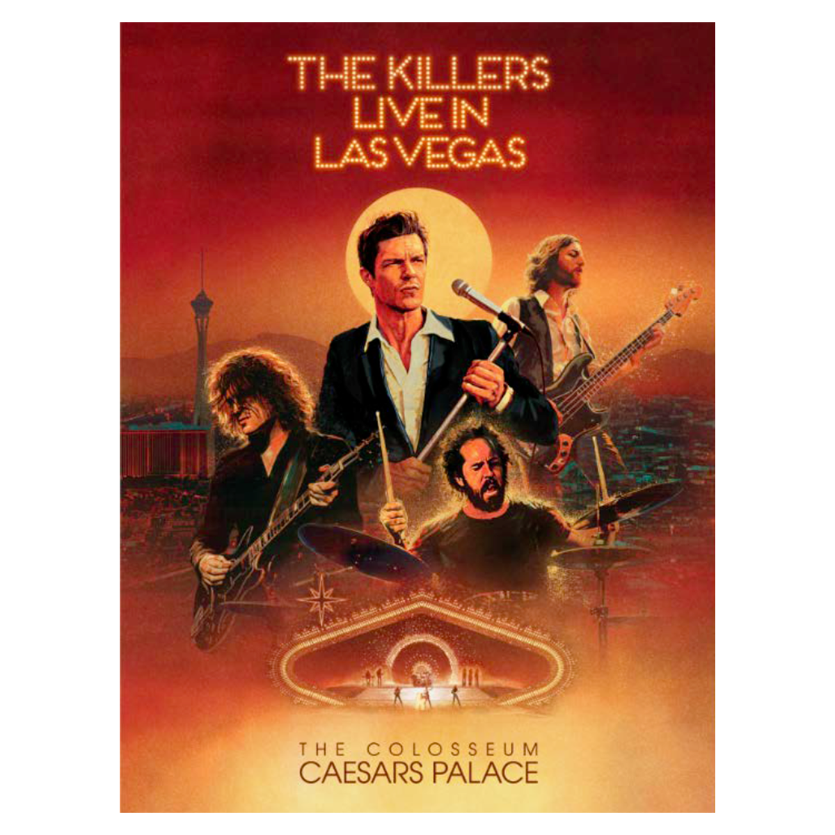 LIVE IN VEGAS BRIGHT LIGHTS POSTER