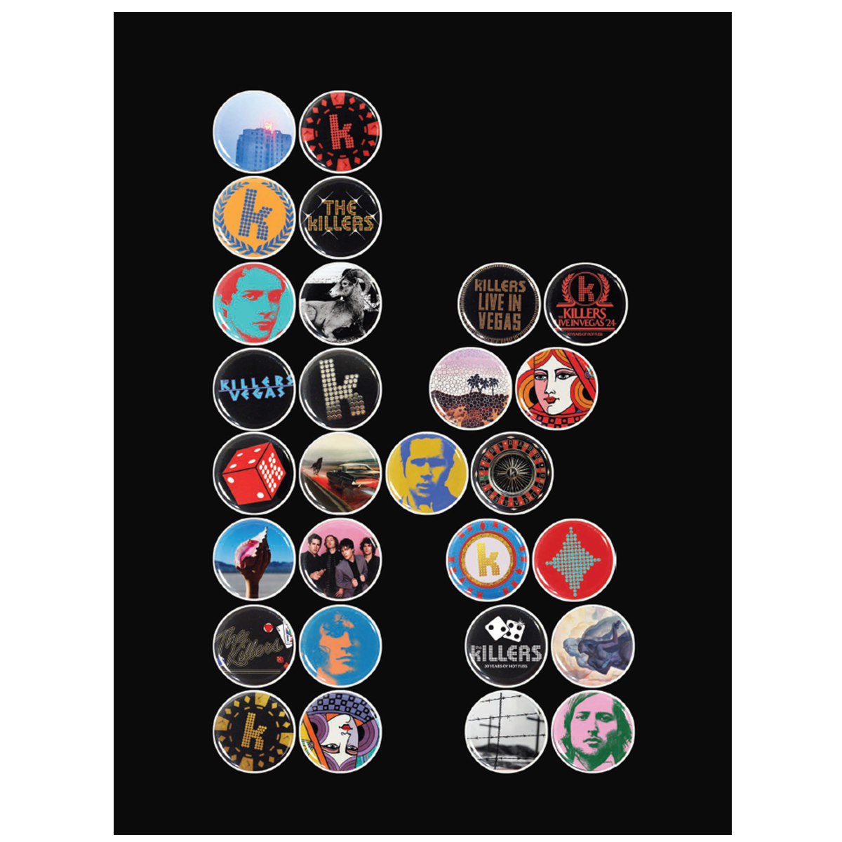 LIVE IN VEGAS BADGES POSTER